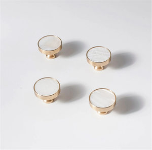 Nordic Simple Brass Knobs | Creative Shell Wardrobe Door & Drawer Knobs, Cabinet Handles, Dresser Knobs