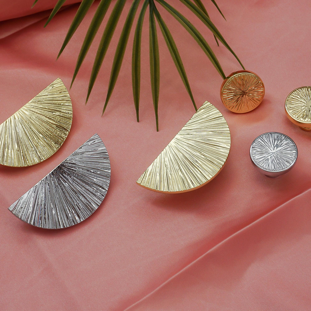 Semicircle Silver Chrome & Gold Pulls, Handles & Knobs | Cabinet, Drawer, Door & Kitchen Hardware