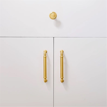 Load image into Gallery viewer, 3.78&quot;-5&quot; Unique Solid Brass Gold Knobs, Pulls &amp; Handles | Cabinet, Kitchen, Drawer &amp; Door Hardware
