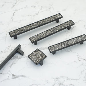 Bling Glass & Crystal Drawer Knobs | Silver Chrome Clear Dresser Handles |Furniture Hardware