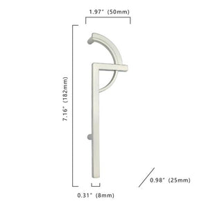 5" (128mm) Brushed Nickel Symmetrical Pulls, Knobs & Handles | Cabinet, Dresser, Drawer & Kitchen Hardware