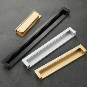 Invisible Concealed Embedded Pulls & Handles | Extended | Kitchen, Cabinet, Drawer & Closet Door Hardware