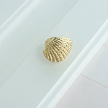 Load image into Gallery viewer, Exquisite Shell Brass Drawer Knobs | Dresser &amp; Kitchen Cabinet Pulls, Door Knobs | Decor Furniture Hardware
