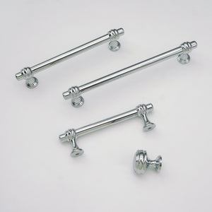 3.78", 5" & 6.3" Polished Chrome Modern Kitchen Pulls | Solid Cabinet Handles, Drawer Knobs & Dresser Handles | Kitchen Hardware