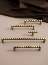 Load image into Gallery viewer, Timeless Vintage Brass Cabinet Pulls, Antique Bronze  Round Ball &amp; Long Bar Handles for Wardrobe Drawers
