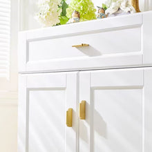 Load image into Gallery viewer, Solid Brass New Chinese Style Cabinet Pulls, Luxury Gold Minimalist Handles for Wardrobe, Drawer, Wine &amp; Shoe Cabinet
