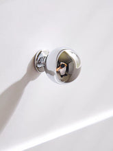 Load image into Gallery viewer, Polished Chrome Silver Brass French Pendant Pulls, Cream Style Minimalist Luxury Drop Handles for Drawers &amp; Wardrobes
