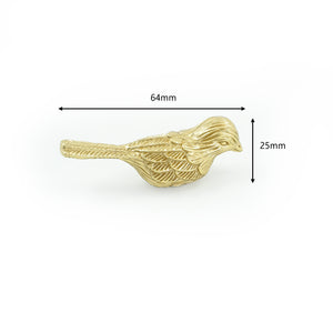 Solid Brass Bird Knobs, Pulls & Handles | Drawer, Dresser, Kitchen & Cabinet | Decor Furniture Hardware