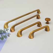 Load image into Gallery viewer, 3.78&quot;, 5&quot;, 7.55&quot;, 10&quot; (96mm) Antique Brass Drawer Handles | Cabinet Knobs, Kitchen Pulls &amp; Dresser Knobs | Furniture &amp; Cabinet Hardware
