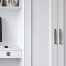 Load image into Gallery viewer, Bling Glass &amp; Crystal Drawer Knobs | Silver Chrome Clear Dresser Handles |Furniture Hardware
