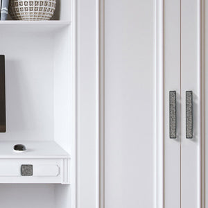 Bling Glass & Crystal Drawer Knobs | Silver Chrome Clear Dresser Handles |Furniture Hardware
