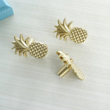 Load image into Gallery viewer, Exquisite Gold Brass Pineapple Knobs | Drawer Pulls &amp; Handles for Cabinet, Dresser &amp; Kitchen Cupboard | Furniture Hardware
