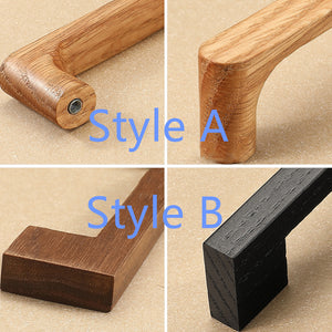 3"-7.55" Black Oak & Walnut Wood Knobs, Pulls & Handles | Kitchen, Cabinet, Drawer, Cupboard & Dresser Hardware