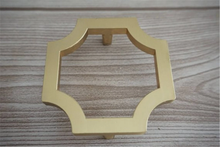 Load image into Gallery viewer, 1.1&quot;, 2.5&quot; (28, 64mm) Brushed Gold Brass Drop Pulls | Dresser &amp; Drawer Knobs, Cabinet Door Handles, Hardware
