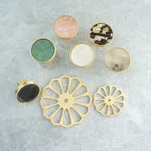 Load image into Gallery viewer, Colorful Modern Brass &amp; Acrylic Knobs, Pulls &amp; Handles | Dresser, Drawer &amp; Kitchen Cabinet Hardware
