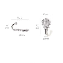 Load image into Gallery viewer, European Vintage Silver‑Gold Solid Brass Wall Hooks, Light Luxury Coat Hooks for Entryway, Cloakroom, Cabinet and Wardrobe

