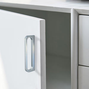 3.78"-12.6" Brushed Nickel Hollow Knobs, Pulls & Handles | Modern | Kitchen, Dresser, Drawer, Cabinet & Wardrobe Hardware