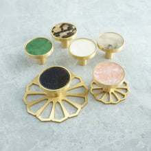 Load image into Gallery viewer, Colorful Modern Brass &amp; Acrylic Knobs, Pulls &amp; Handles | Dresser, Drawer &amp; Kitchen Cabinet Hardware
