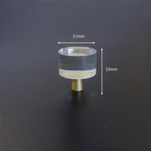 Load image into Gallery viewer, Brass Clear Drawer Knobs Handles Acrylic Dresser Knob Cabinet Knobs Pulls Handle  Bling furniture Cabinet  hardware
