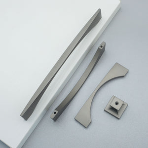 3.75", 5", 7.55" Dark Gray & Matte Black Modern Drawer Pulls | Dresser Knobs, Kitchen Cabinet Handles & Hardware