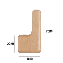 Load image into Gallery viewer, Black Walnut &amp; Beech Wood Wall Hook, Nordic Japanese Style Premium Solid Wood Coat Hook, Minimalist Drilled Entryway Wall Hanger
