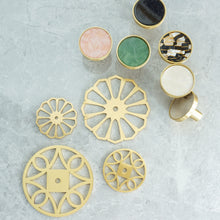 Load image into Gallery viewer, Colorful Modern Brass &amp; Acrylic Knobs, Pulls &amp; Handles | Dresser, Drawer &amp; Kitchen Cabinet Hardware
