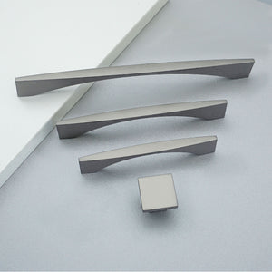 3.75", 5", 7.55" Dark Gray & Matte Black Modern Drawer Pulls | Dresser Knobs, Kitchen Cabinet Handles & Hardware