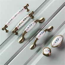Load image into Gallery viewer, American Rural Vintage Ceramic &amp; Antique Brass Knobs &amp; Pulls | Cabinet, Drawer, Dresser, Kitchen &amp; Closet Hardware
