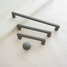 Load image into Gallery viewer, 3.78&quot;, 5.0&quot;, 6.3&quot;, 7.55&quot;, 8.8&quot;, 12.6&quot; Brushed Brass &amp; Gray Nickel Drawer Pulls | Kitchen Cabinet, Closet &amp; Wardrobe Handles, Knobs
