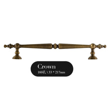 Load image into Gallery viewer, 3.78&quot;, 5&quot;, 6.3&quot; Vintage Bronze Drawer Pulls | European Antique Cabinet &amp; Kitchen Door Handles, Dresser Knobs
