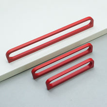 Load image into Gallery viewer, 3.78"-12.6" Red Hollow Knobs, Pulls &amp; Handles | Drawer, Kitchen, Dresser &amp; Cabinet Door Hardware
