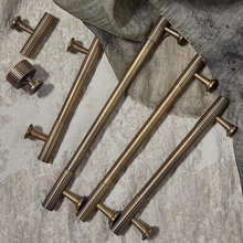 Load image into Gallery viewer, Solid Brass Cabinet Pulls &amp; Knobs | Antique Bronze Drawer Handles, Dresser Knobs, Kitchen &amp; Cupboard Pulls, Furniture Hardware
