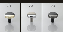 Load image into Gallery viewer, Round Black, White &amp; Gold Knobs, Pulls &amp; Handles | Drawer, Dresser, Kitchen, Cabinet, Door &amp; Cupboard Decor Hardwar

