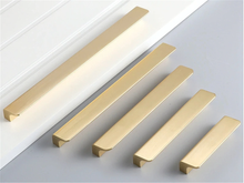 Load image into Gallery viewer, 2.5&quot;, 3.78&quot;, 5&quot;, 6.3&quot;, 7.55&quot;, 8.8&quot;, 10&quot;, 11.3&quot; Black Brass Kitchen Handles | Drawer Pulls, Cabinet &amp; Wardrobe Knobs, Hardware
