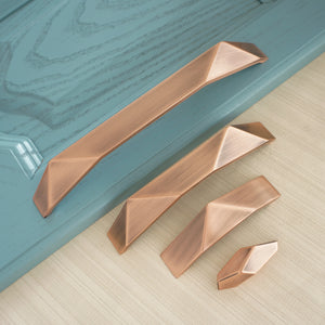 1.25"-7.55" Modern Brushed Copper Pulls, Knobs & Handles | Kitchen, Cabinet, Dresser & Drawer Hardware