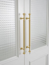 Load image into Gallery viewer, Light Luxury French Vintage Brass Umbrella Curved Long Pulls, Handles for Drawers, Wardrobes and Shoe Cabinets
