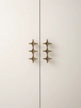 Load image into Gallery viewer, Vintage French Cabinet Pulls,   Antique brass Aged Finish Furniture Handles

