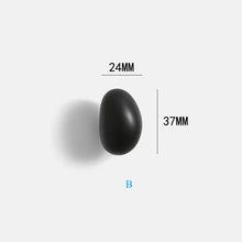 Load image into Gallery viewer, Minimalist Black Brass Irregular Pebble Cabinet Knobs, Modern Small Drawer &amp; Wardrobe Handles
