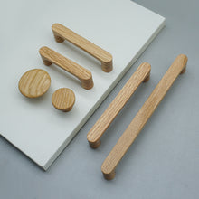 Load image into Gallery viewer, 3"-8.8" Walnut Wood Knobs, White Oak Pulls &amp; Handles | Cabinet, Drawer, Cupboard &amp; Dresser Hardware
