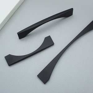 3.75", 5" & 7.55" Matte Black Drawer Pulls | Modern Dresser Knobs, Kitchen Cabinet Handles & Hardware