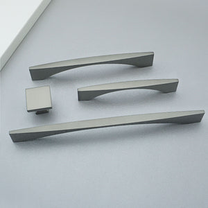 3.75", 5", 7.55" Dark Gray & Matte Black Modern Drawer Pulls | Dresser Knobs, Kitchen Cabinet Handles & Hardware