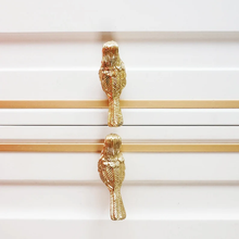 Load image into Gallery viewer, Solid Brass Bird Cabinet Knobs &amp; Pulls | Decorative Hardware for Kitchen &amp; Dresser
