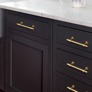 2.5", 3", 3.78", 5", 7.55" Solid Brass Cabinet Handles | Dresser & Drawer Pulls, Kitchen Cupboard & Closet Wardrobe Knobs