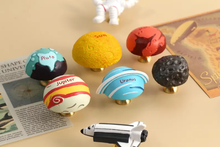 Load image into Gallery viewer, Space Theme Cabinet Drawer Pulls | Planet Astronaut Kids Dresser Knobs with Custom Engraved Solar System

