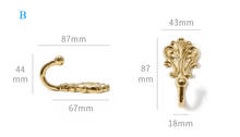 Load image into Gallery viewer, European Vintage Luxury Brass Wall Hooks, Classic Antique Coat Hooks for Entryway, Bathroom, Closet &amp; Wardrobe
