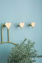 Load image into Gallery viewer, Solid Brass Loving Heart Hook - Decor &amp; Wall Use (Coat/Hat)
