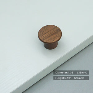 3"-8.8" Walnut Wood Knobs, Pulls & Handles | Cabinet, Drawer, Cupboard & Dresser Hardware