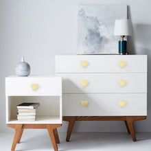 Load image into Gallery viewer, Heart Shaped Brass Knobs &amp; Handles | Cabinet, Drawer, Dresser &amp; Kitchen Cupboard | Furniture Hardware

