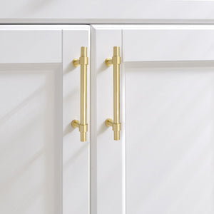 2.5", 3", 3.78", 5", 7.55" Solid Brass Cabinet Handles | Dresser & Drawer Pulls, Kitchen Cupboard & Closet Wardrobe Knobs