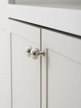 Load image into Gallery viewer, French Luxury Brass Round Single Hole Knobs, Rustproof Titanium Silver Cabinet Drawer Pulls
